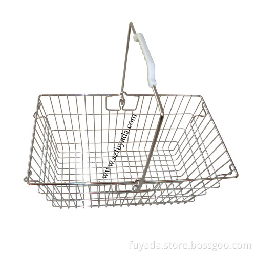 Single-Handle Wire Shopping Basket